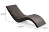 Outdoor Lounging Balcony Lounge Wicker Chair Patio Water Permeable Waterproof Sun Protection PE Rattan Beach Chair Sillas