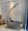 Light Luxury Cloth Fabric Sofa Living Room Balcony Commercial Furniture Iron Leisure Sofa