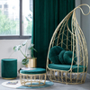 Light Luxury Cloth Fabric Sofa Living Room Balcony Commercial Furniture Iron Leisure Sofa