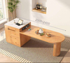 Solid Wood Dining Table Multi-functional Desk And Chair Combination Rock Slab Square Dining mesas Dining Room Table