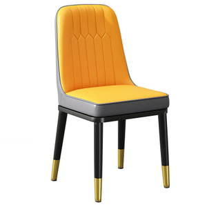 Leather Metal Foot Bar Chair Stool Commercial Furniture sillas Dining Room Chair Modern Simple Light Luxury Bar Chair