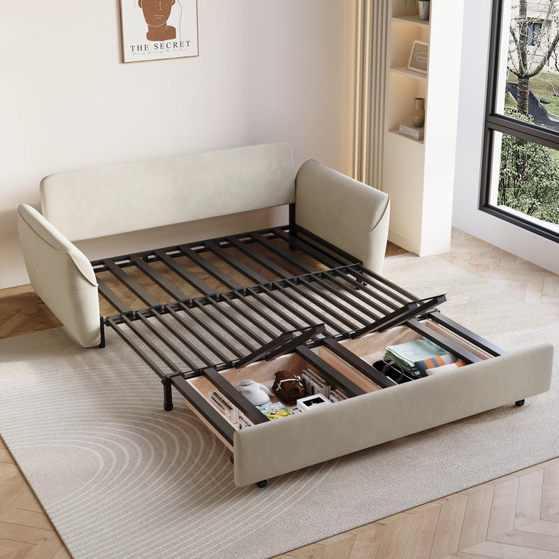 Modern Living Room Sofa Furniture With Storage Function Foldable Sofa Bed