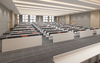 Luxury high quality auditorium school furniture student chair and desk classroom for university sets