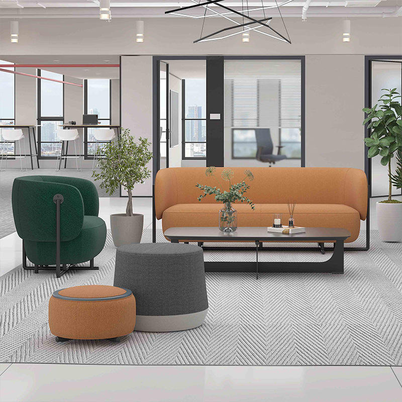 Home Office Sofa Set Modern Design Couch Sofa Reception Area commercial furniture mesas sillas
