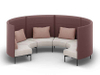 New Trend Modern Sectional Sofa For Office Pod Privacy Sofa Casual High-back Couch For Public Meeting Rooms Commercial Furniture