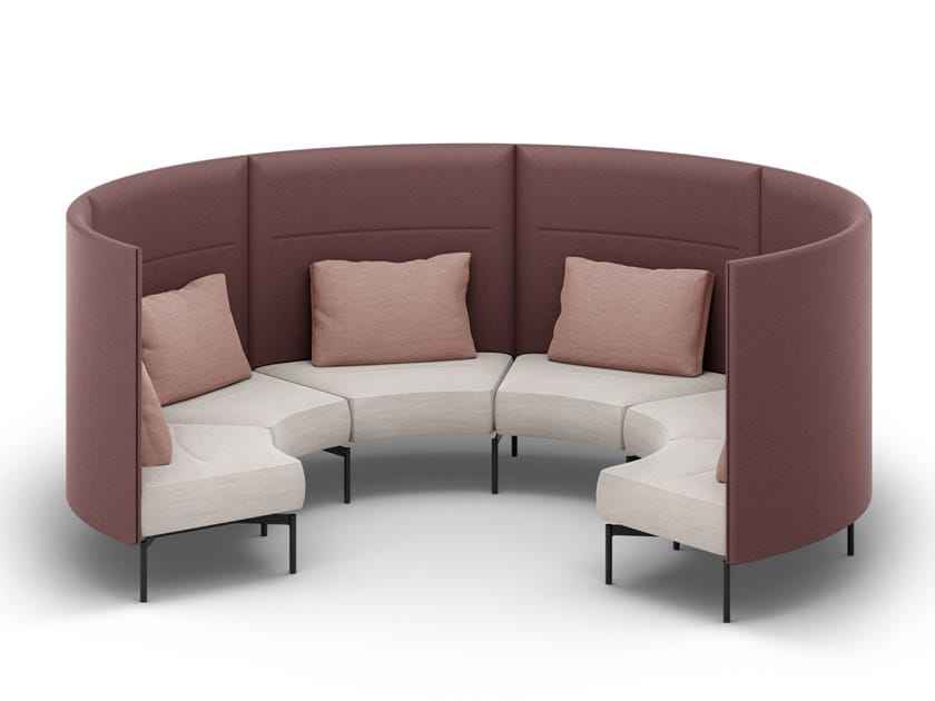 New Trend Modern Sectional Sofa For Office Pod Privacy Sofa Casual High-back Couch For Public Meeting Rooms Commercial Furniture