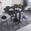 Foldable table durable cheap space-saving dining room home limestone table commercial furniture home office desk