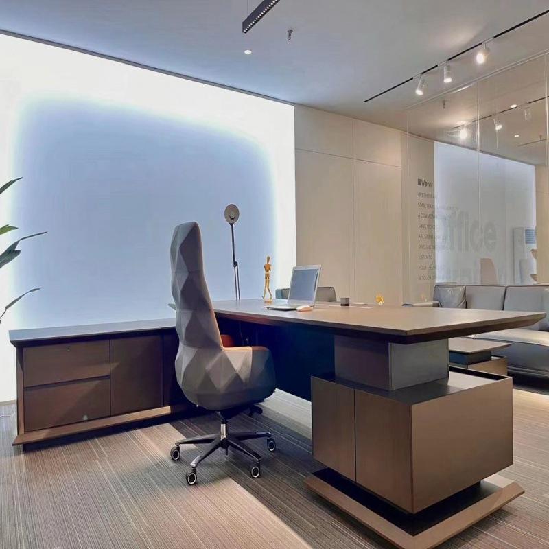 Office Computer Table Home Desk L Shape Executive Manage Table desk home office desk mesas WITH CABINET