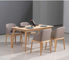 Nordic Wooden Dining Chair Commercial Furniture sillas Dining Chair With Pu Leather Cushion for Hotel restaurant wooden chair