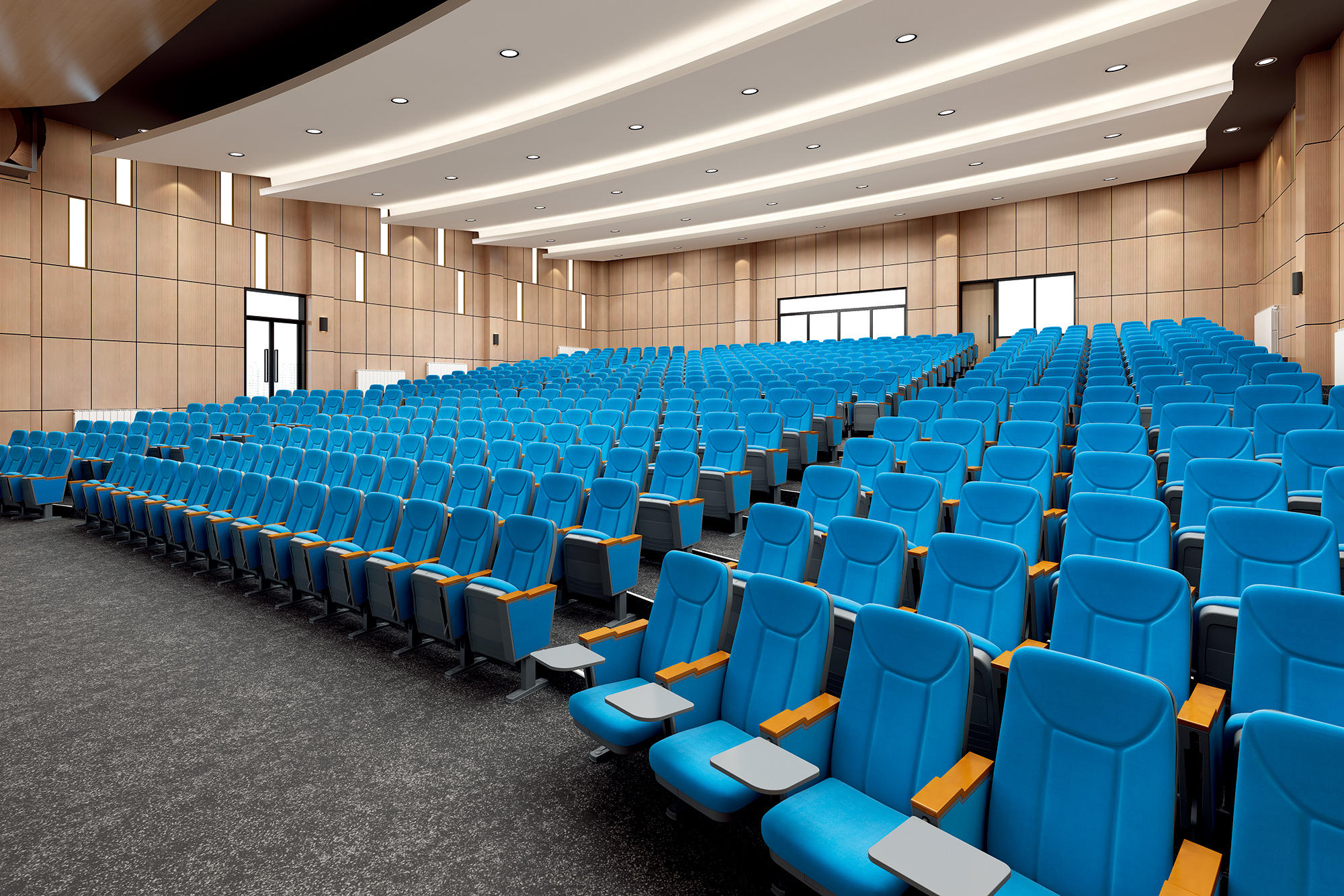 stackable chair Used Auditorium Chair for Church High quality durable comfortable church auditorium cinema chair