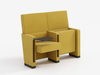 Luxury high quality sponge cushioned church auditorium cinema chair stackable chair