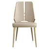New Design Modern Ergonomic Leather Luxury Living Room Hotel Restaurant Home Furniture Metal Stainless Steel Dining Chair