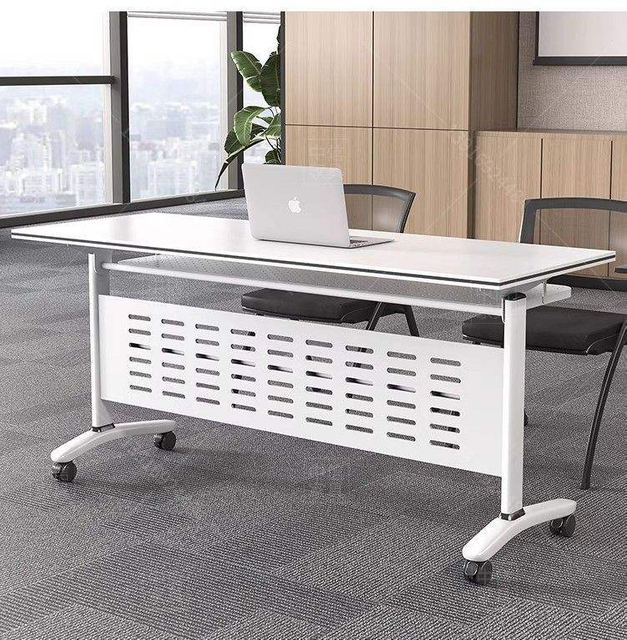 training table classroom student college desk move wheels foldable training office desk home office desk