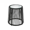 3-Piece Patio Conversation Bistro Set, Outdoor All-Weather Wicker Furniture PE Ratton Chair set for Porch