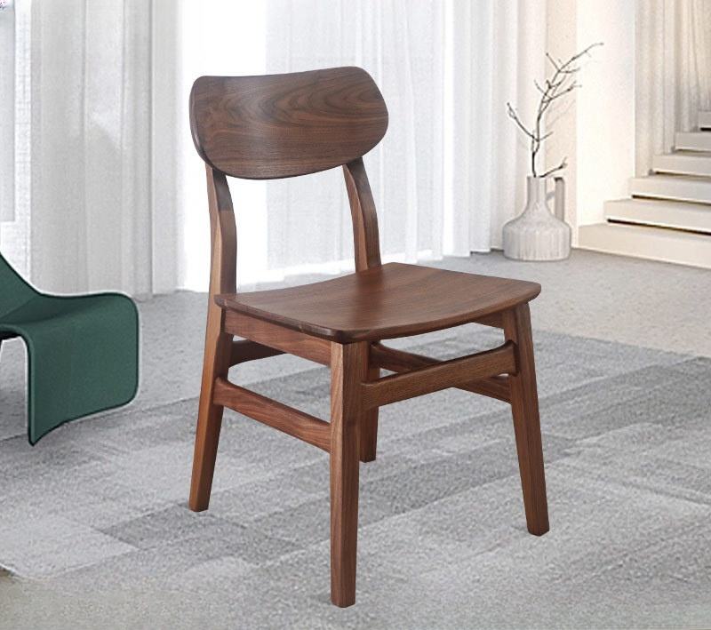 Nordic Solid Oak Wood Butterfly Chairs Theme Restaurant Chairs Modern American Dining Chairs Home Backrest Leisure Stool
