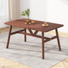 Modern Minimalist Rectangular Dining Table Rental House Light Luxury Dining Table Solid Wood Restaurant Kitchen Dining Table