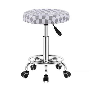 PU Leather Round Swivel Rolling Stool Height Adjustable Drafting Spa Salon Tattoo Massage Stools Task Chair