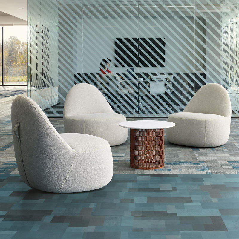 European Style Office Used Modern Meeting Waiting Room Couch Leisure Comfortable Fabric Surface With High Quality Sponge Sofa