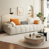Italian Light Luxury Lamb Velvet Sofa Living Room Furniture Simple Fabric Sofa Cream Style Color Mosaic Module Cloud Sofa