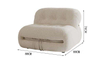 Cream Style Fabric Sofa Living Room Small Apartment Modern Steel Sofa Set Couch