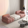 New Arrival Cream Clouds Sofa Simple Modern Lounge Furniture Fabric Sofa Bedroom Living Room Couch