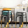 Round Stool Soft Cushions Dining Chair Living Room Sponge Stool Sillas Wholesale Stacked Leisure Chairs