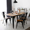 Wholesale Vintage Industrial Metal Chair Garden Cast Aluminum Chair White Cheap Brand New Stacking Aluminum Banquet Chair