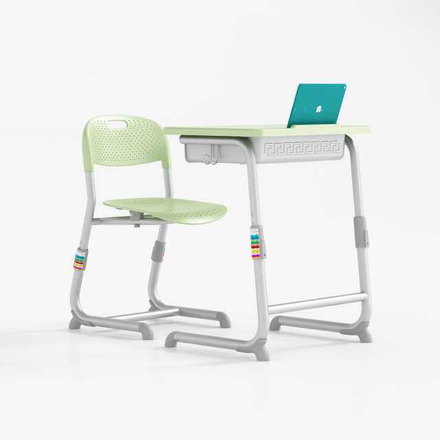 School Desk and Chair Metal Sets Color Material Origin School desk and chair adjustable height in classroom sets mesas