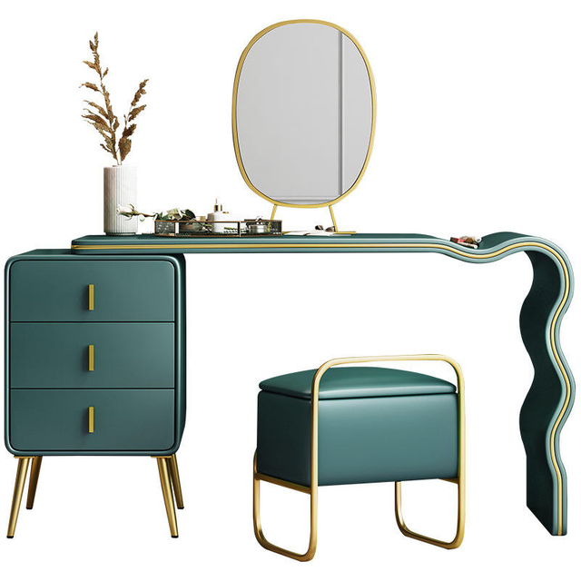 European Modern Bedroom Dressers Elegant Dressing Table Nordic Home White Desk Italian Fashionable Vanity Makeup Table