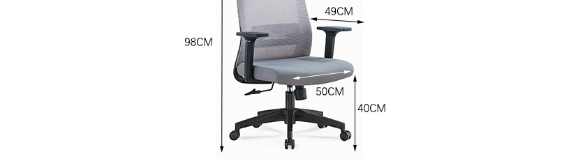 Comfortable executive swivel wheels fabric mesh furniture black rolling ergonomic office chair furniture sillas