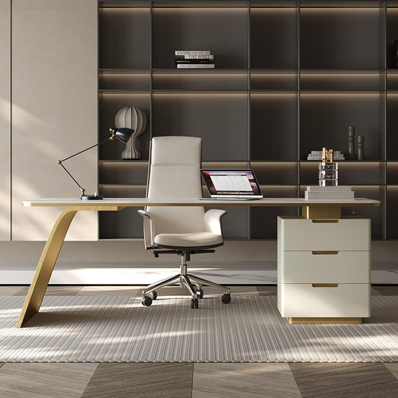 Office Computer Table Home Desk L Shape Executive Manage Table desk marble home office desk mesas