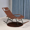Outdoor Patio Rocking Chair, Rattan Rocker Padded Cushion Recliner Outdoor, Rattan Rocking Chair for Balcony, Front Porch, Garde