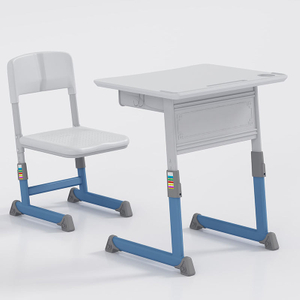 School furniture sets table seat adjustable student desk and chair customizable sets stackable chair classroom sets