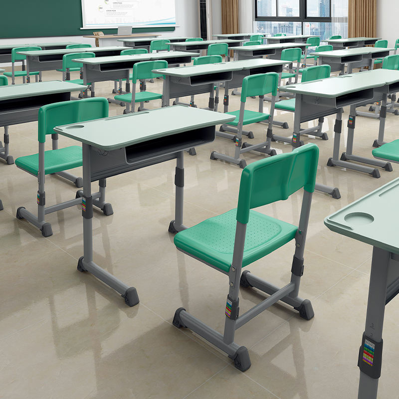 School furniture sets table seat adjustable student desk and chair customizable sets stackable chair classroom sets