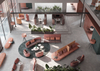 New Trend Modern Sectional Sofa For Office Pod Privacy Sofa Casual High-back Couch For Public Meeting Rooms Commercial Furniture
