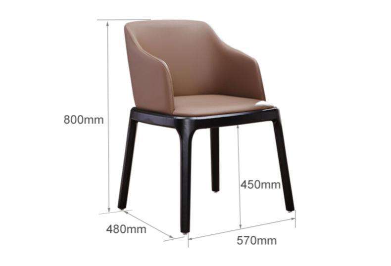 Nordic Wooden Dining Chair Commercial Furniture sillas Dining Chair With Pu Leather Cushion for Hotel restaurant wooden chair