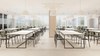 Customized furniture for the cafeteria and dining hall for DYR002