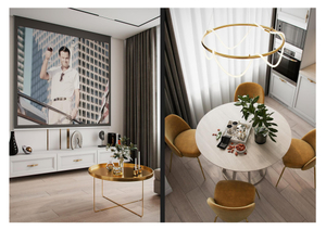 Custom furniture for single-story apartments for DYAPF010