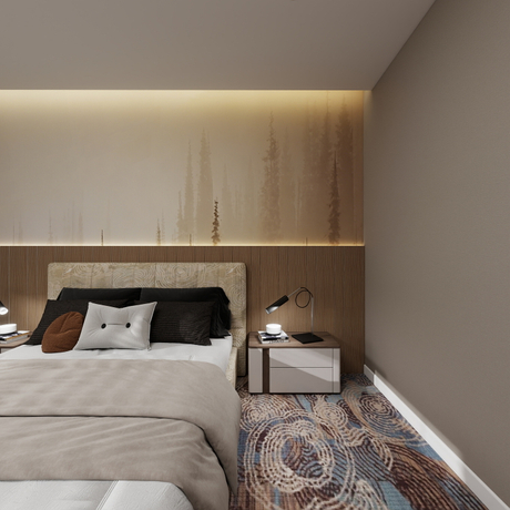 Hotel furniture customization for luxury king-size bed rooms for DYDKR003