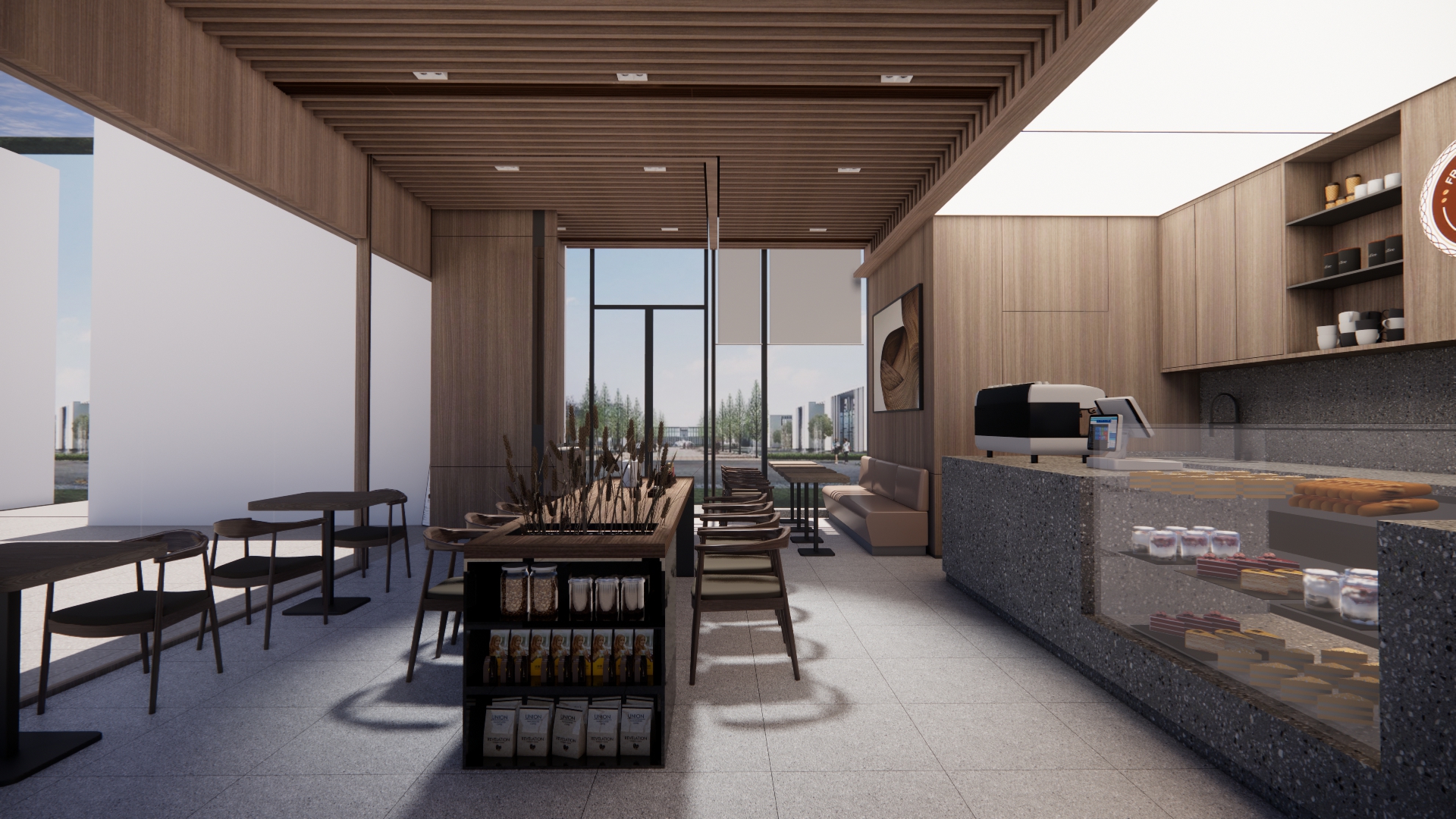 Customized furniture for store-style restaurants for DYSC001