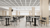 Customized furniture for the cafeteria and dining hall for DYR002