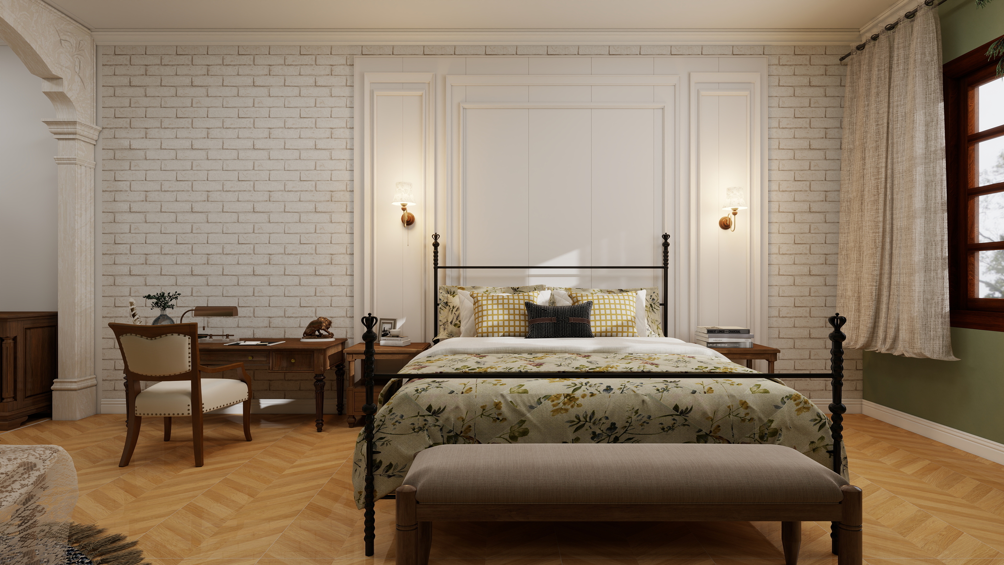 Hotel furniture customization for luxury king-size bed rooms for DYDKR004