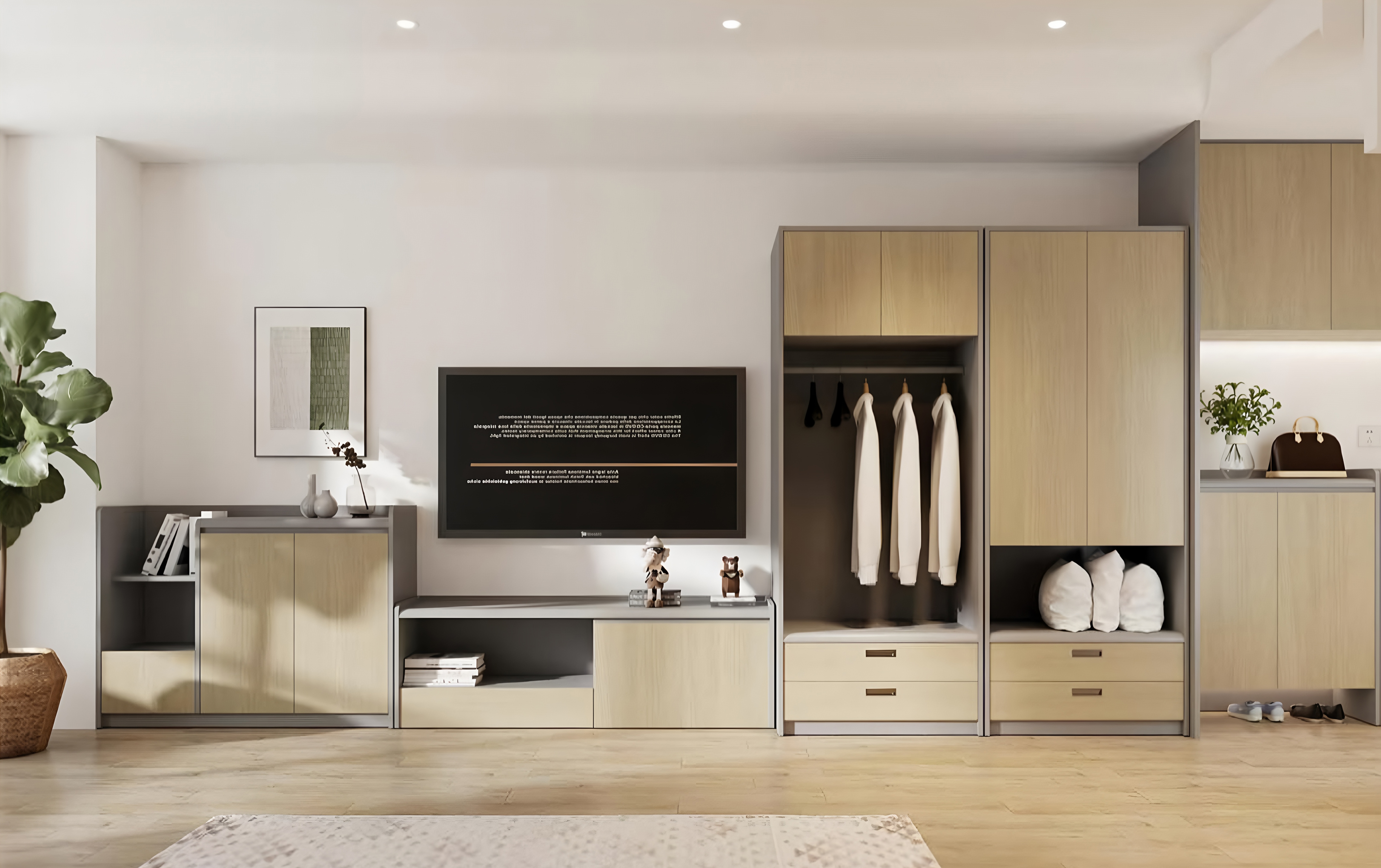 Customized furniture for single-story apartments for DYA004