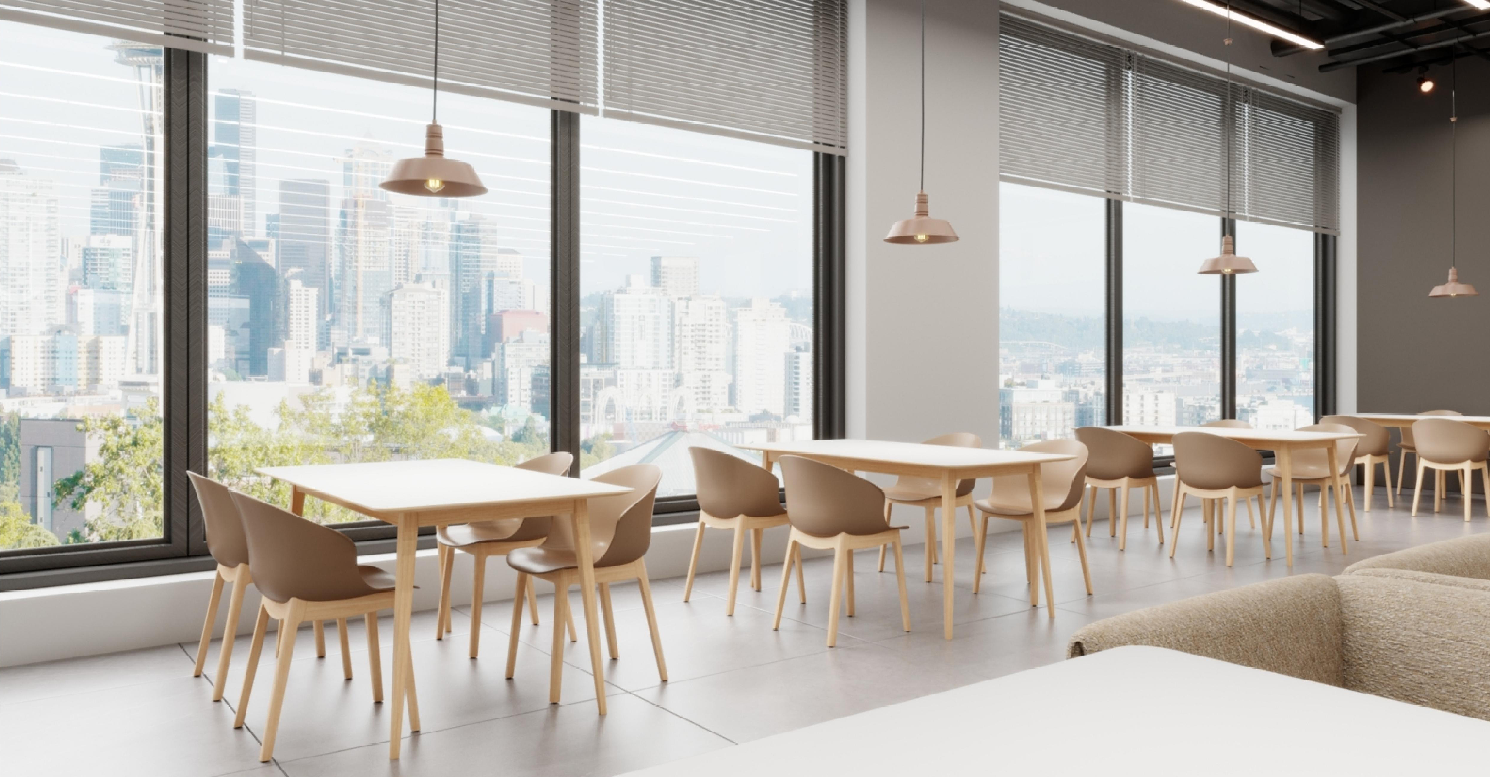 Customized furniture for the cafeteria and dining hall for DYR001