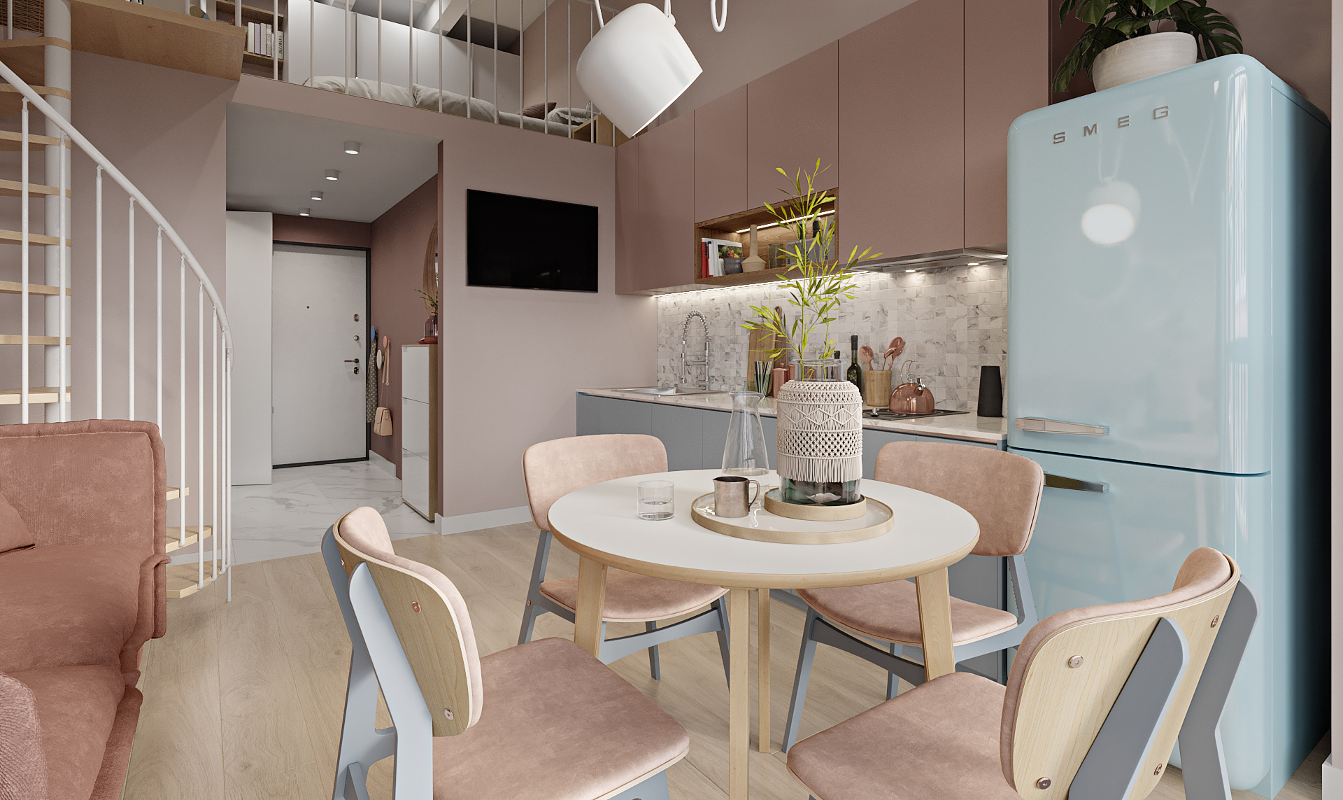 Customized furniture for duplex apartments FOR DYAPD006
