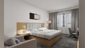 Customized hotel furniture for business king-size bed rooms for DYBDKR003