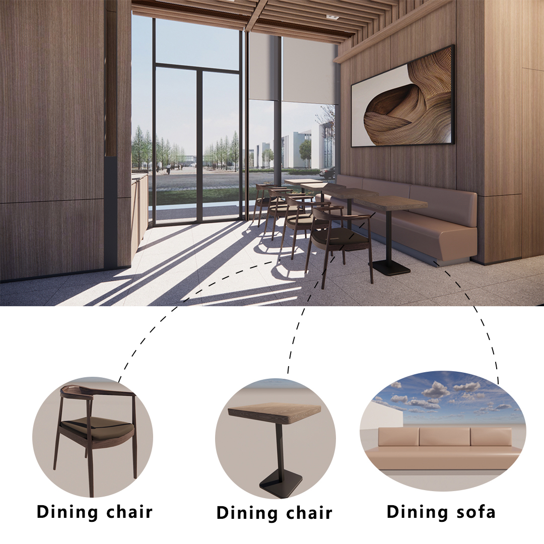 Customized furniture for store-style restaurants for DYSC001