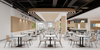 Customized furniture for the cafeteria and dining hall for DYR003