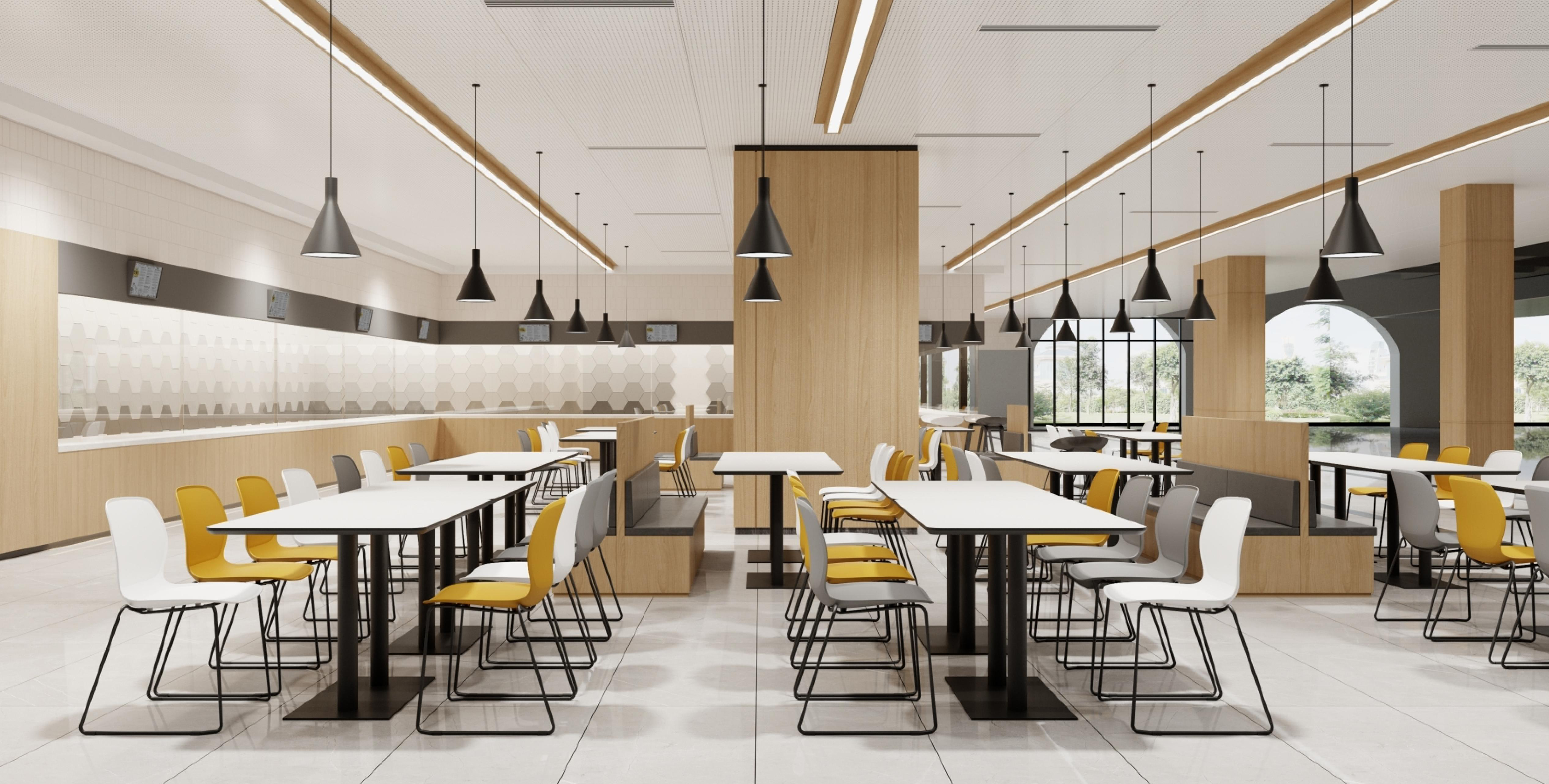 Customized furniture for the cafeteria and dining hall for DYR003