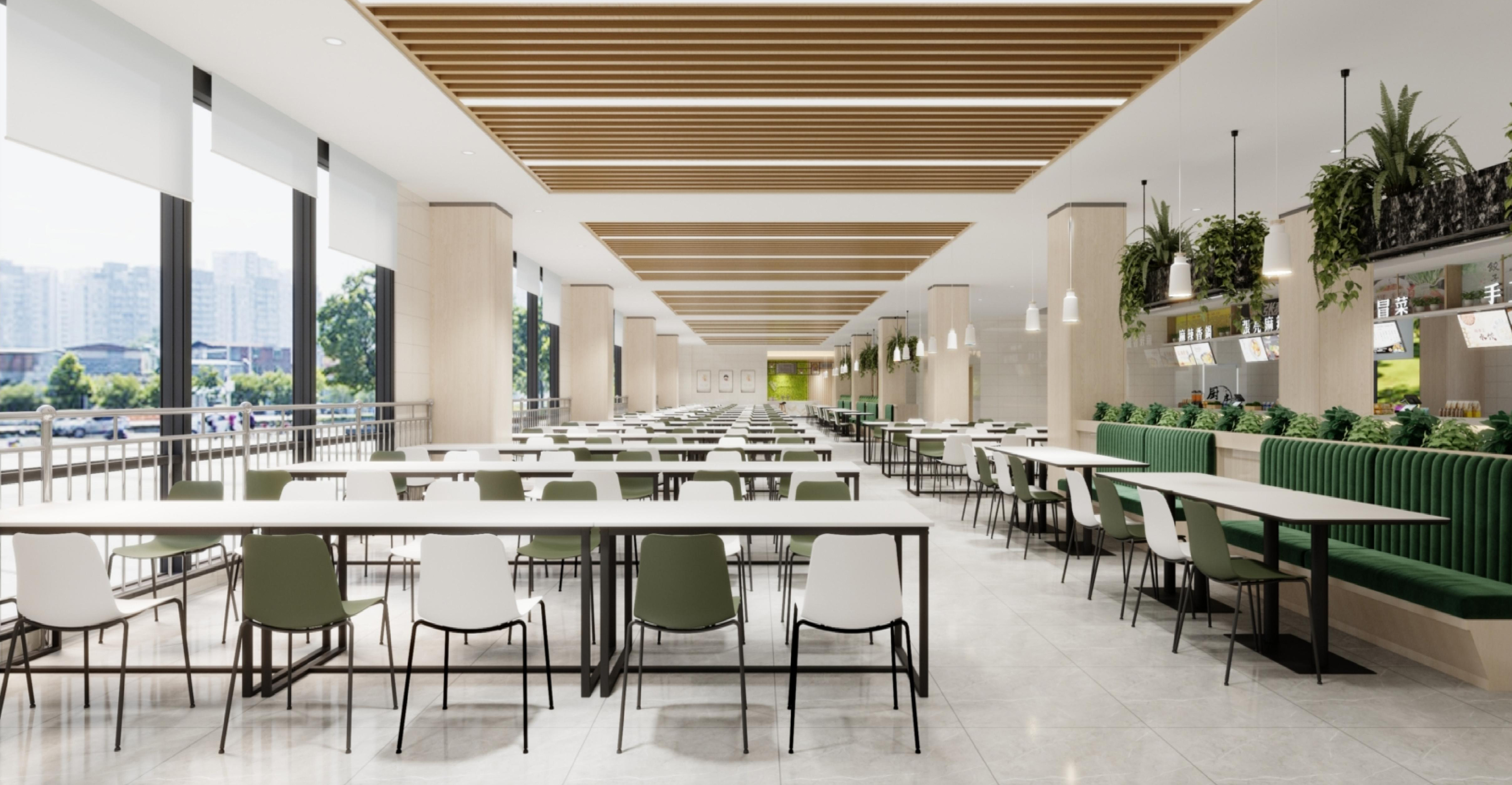 Customized furniture for the cafeteria and dining hall for DYR001